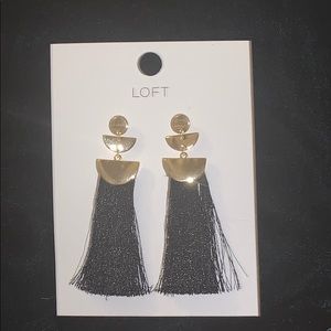 Black Tassel earrings